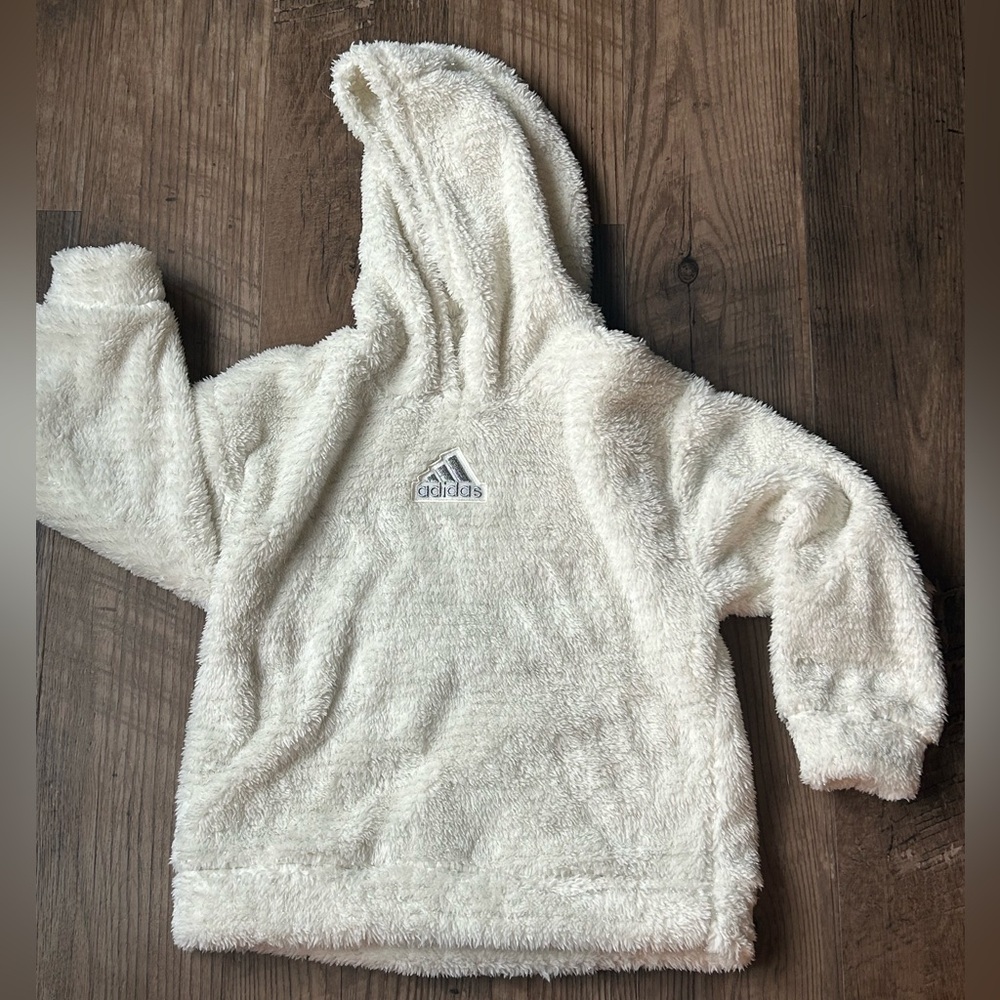 ❄️Girls cozy fleece hooded sweatshirt (small 7/8)